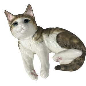 Vintage 1978 Royal Worcester Kittens "Tabby" Cat Figurine Bone China England